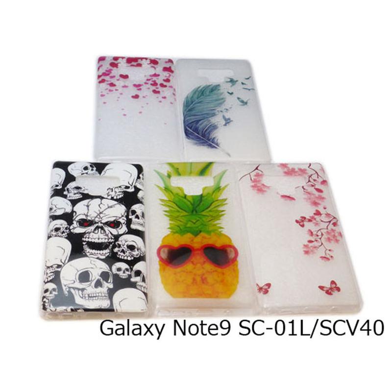 Galaxy Note9(SC-01L/SCV40) 光沢ソフトTPU プリント 絵柄 アート ケース