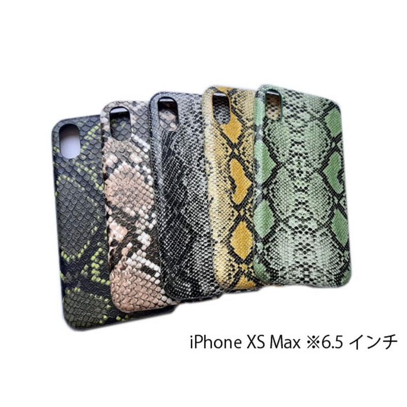 iPhone XS Max ハード パイソン柄 プリント ケース