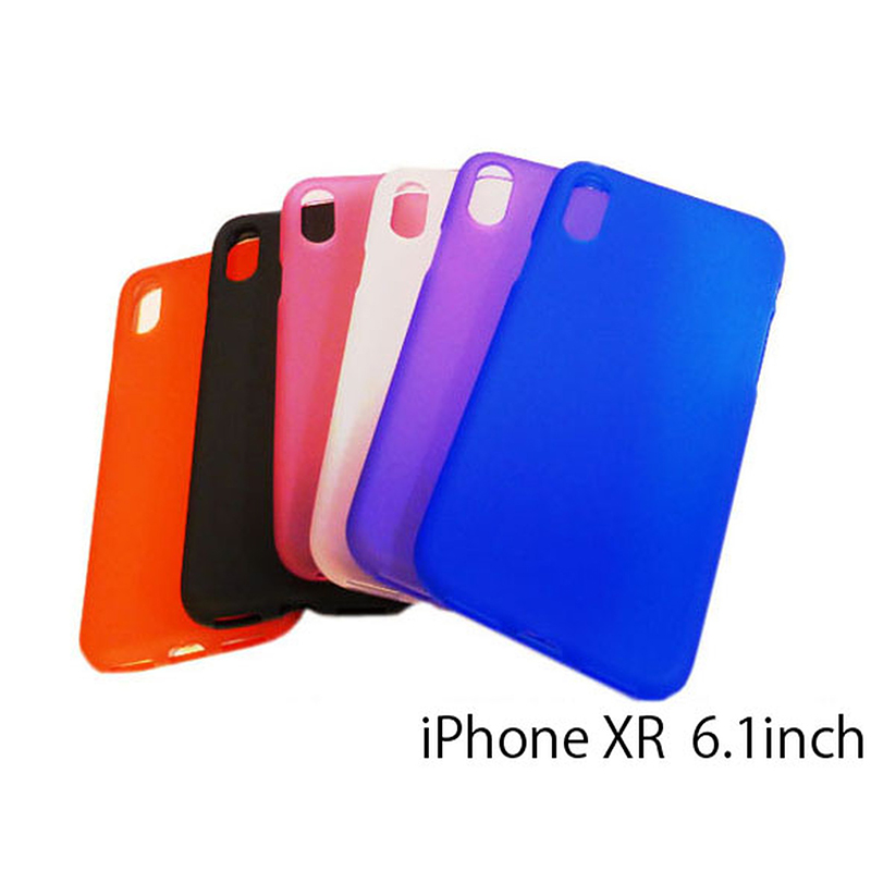 iPhone XR 非光沢マット系TPU 無地 ケース