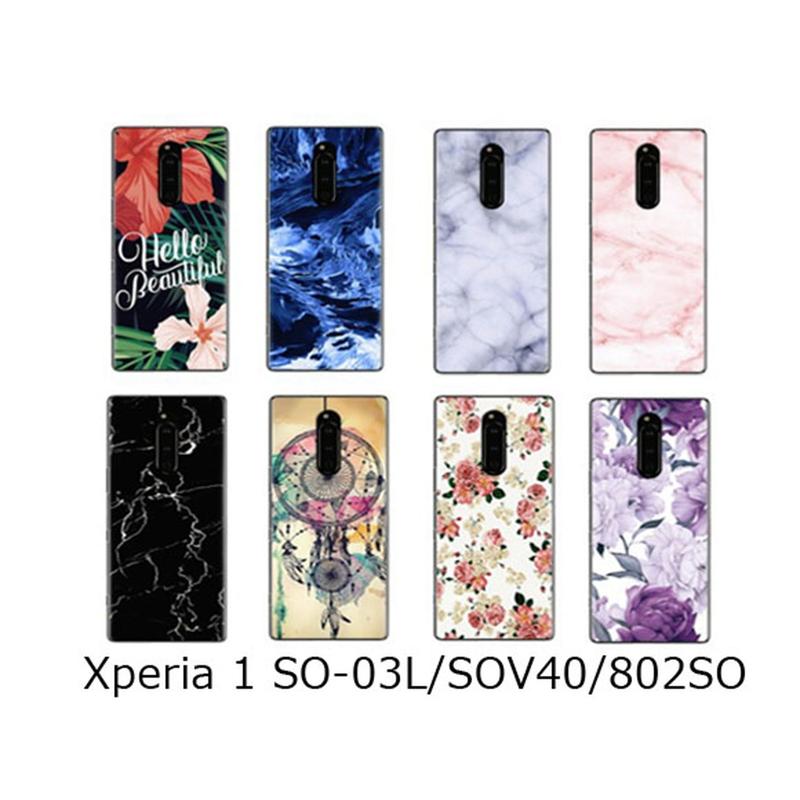 Xperia 1(SO-03L/SOV40/802SO) TPU アート プリント ケース